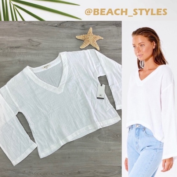 ☀️RIP CURL☀️ PREMIUM SURF LONGSLEEVE TOP COVER UP - Picture 1 of 10